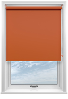 Trinity (Blackout), Tiger Orange - Roller Blind
